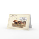 A Dachsund Birthday Greeting Cards