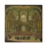 A Dance in a Baroque Rococo Palace Magnets