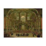 A Dance in a Baroque Rococo Palace Postcard