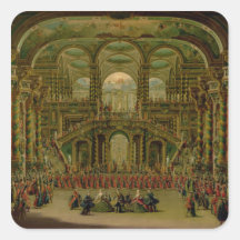 A Dance in a Baroque Rococo Palace Stickers