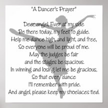 A Dancer's Prayer Dance Poster