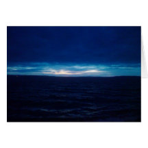 A Dark Twilight on the Beach Card