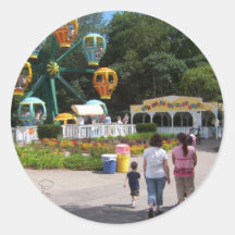 A day at the amusment park sticker
