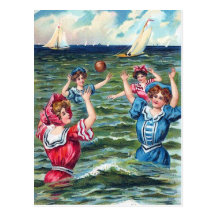 A Day at the Beach 004 Greeting Card Postcards