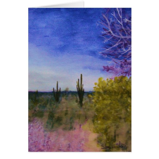 A Day in the Arizona Desert Greeting Cards