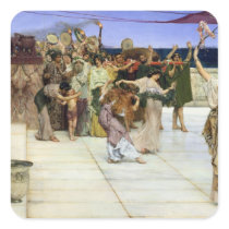 A Dedication to Bacchus, 1889 Square Stickers