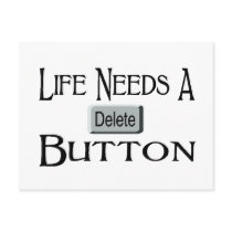 A Delete Button Post Cards