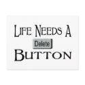 A Delete Button postcards