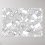 "A Designers Life" White Poster posters