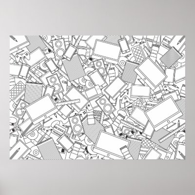 "A Designers Life" White Poster by callumchapman