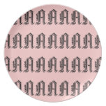 "A" DINNER PLATE