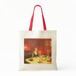 A Dinner Table at Night by John Singer Sargent Canvas Bag