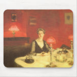 A Dinner Table at Night by John Singer Sargent mousepads