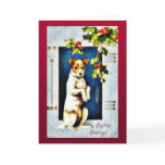 A dog standing greeting cards
