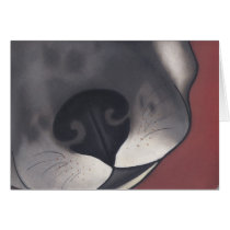 A Dogs Nose by Robyn Feeley Greeting Card