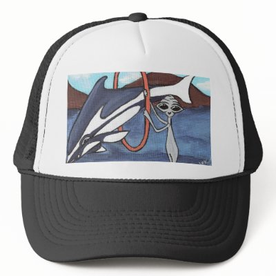A Dolphin Friend Hat by Quantum_Art_Nerd