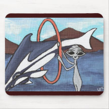 A Dolphin Friend Mouse Pad