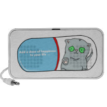 A dose of happiness shelter cat iPod speakers