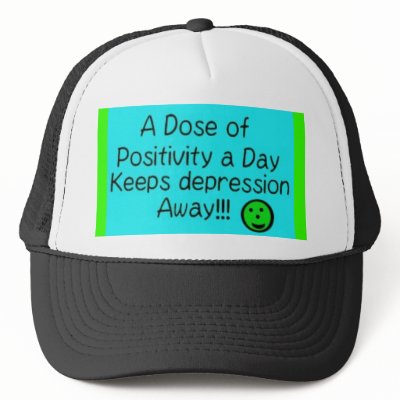 A dose of positivity a day... trucker hats by jenniekurono