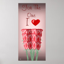 A Dozen Red Roses Poster (Valentine)