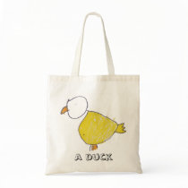 A Duck Budget Tote Canvas Bag