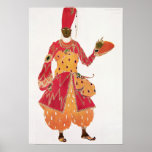 A Eunuch, from the ballet 'Scheherazade' Poster