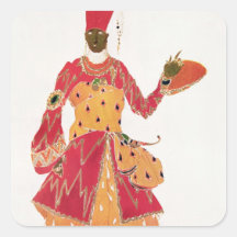 A Eunuch, from the ballet 'Scheherazade' Stickers