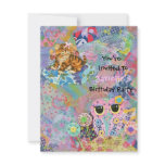 A Fabric Wonderland Birthday Party Invitation