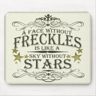 A Face Without Freckles Mouse Pad by BunnyBoiler