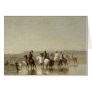 A Falcon Hunt, 1862 Greeting Card