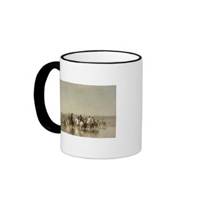 A Falcon Hunt, 1862 Mugs by bridgemanart