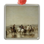 A Falcon Hunt, 1862 Christmas Tree Ornament