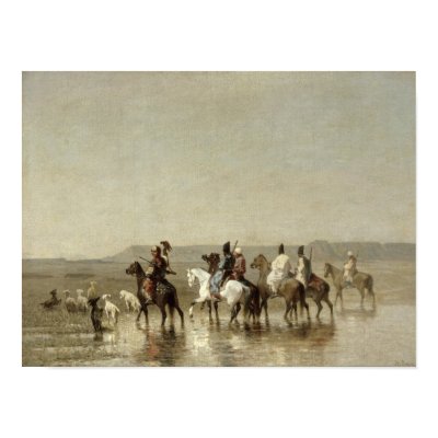 A Falcon Hunt, 1862 Print by bridgemanart