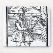 A Falconer with his Goshawk Mousepad