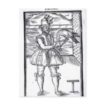 A Falconer with his Goshawk Postcard