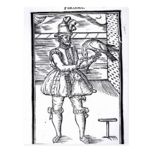 A Falconer with his Goshawk Postcard