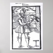 A Falconer with his Goshawk Poster