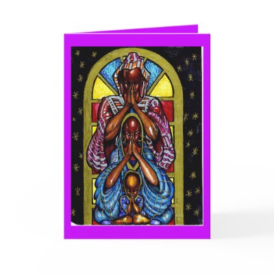 A FAMILY THAT PRAYS TOGETHER STAY  TOGETHER GREETING CARDS by artspecialgreet