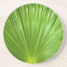 A Fan of Green Beverage Coaster