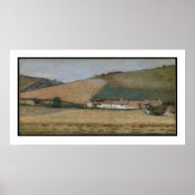 A Farm Among Hills, Giverny, c.1887 Posters