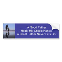 A Father's Hand Bumper Stickers