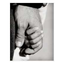 A Father's Trusting Protective Love Post Card
