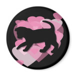A Feline Valentine Fridge Magnets
