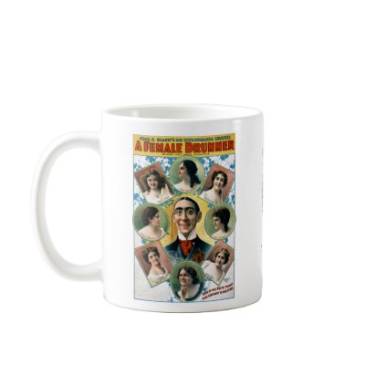 A Female Drummer Coffee Mug by shorpy