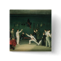 A Fencing Scene, 1827 Button