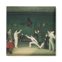 A Fencing Scene, 1827 Fridge Magnets