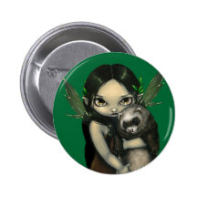 "A Ferret and His Fairy" Button