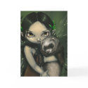 "A Ferret and His Fairy" Greeting Card