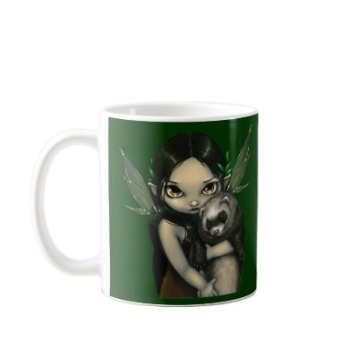 "A Ferret and His Fairy" Mug by strangeling