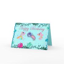 A Fish Family Birthday Card